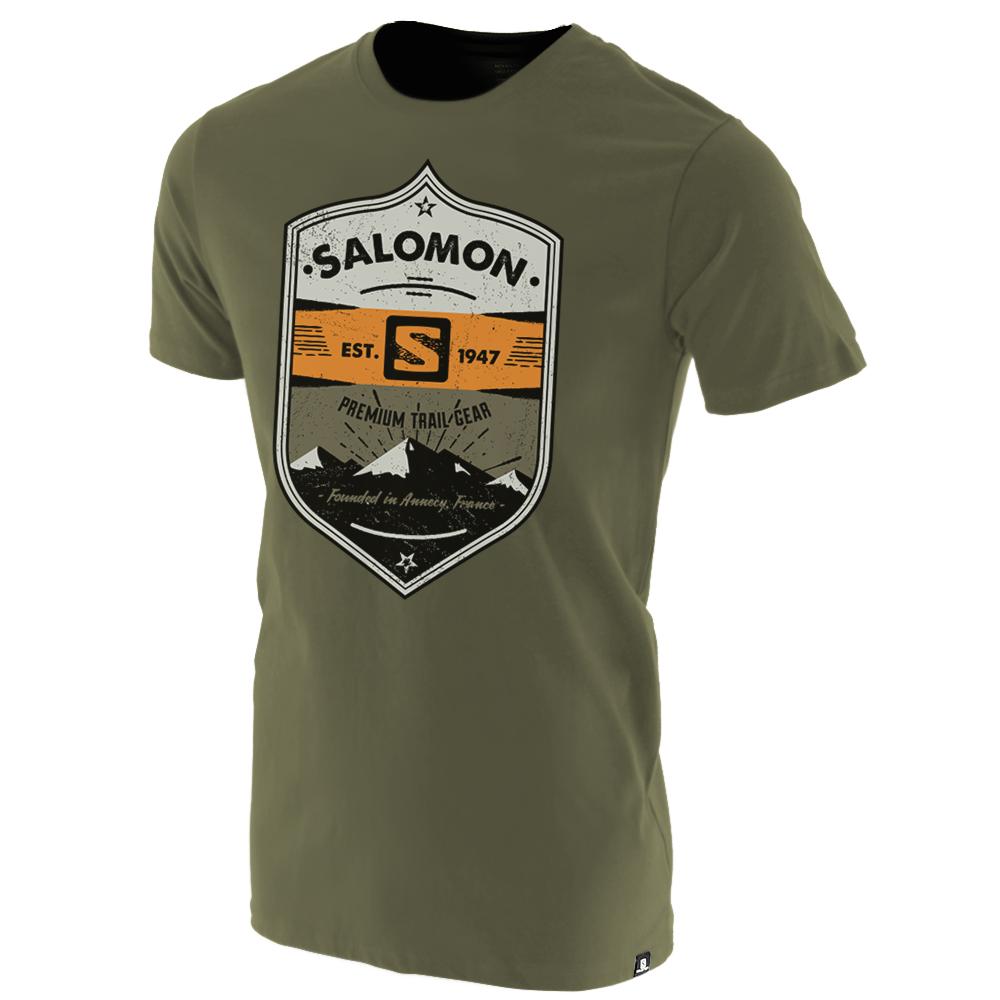 Salomon Israel ISLA SS B - Kids T shirts - Olive (DBIF-12063)